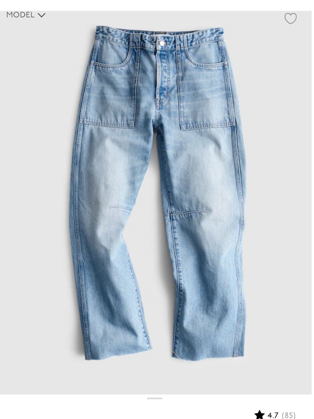 Madewell Barrell Leg Jean (NWT)